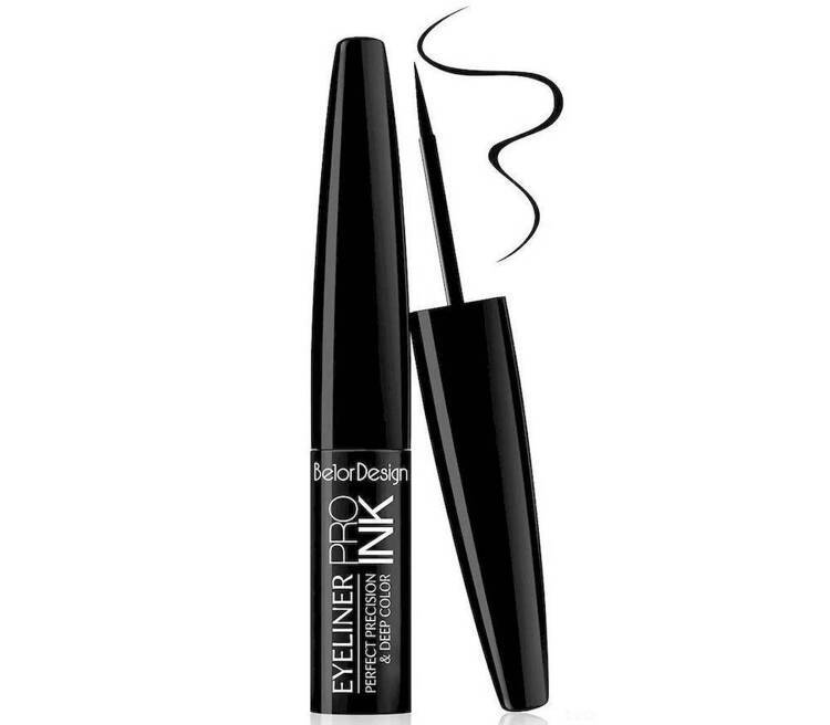 Подводка для глаз PRO INK, тон 1 черная, Belor Design