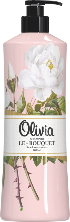 Шампунь для волос Olivia LE-BOUQUET Rose essence, 1000 мл, Alviero