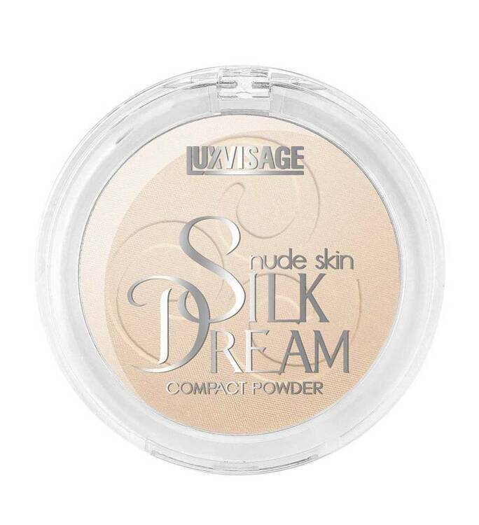 Пудра компактная Silk Dream nude skin, тон 02, LUXVISAGE