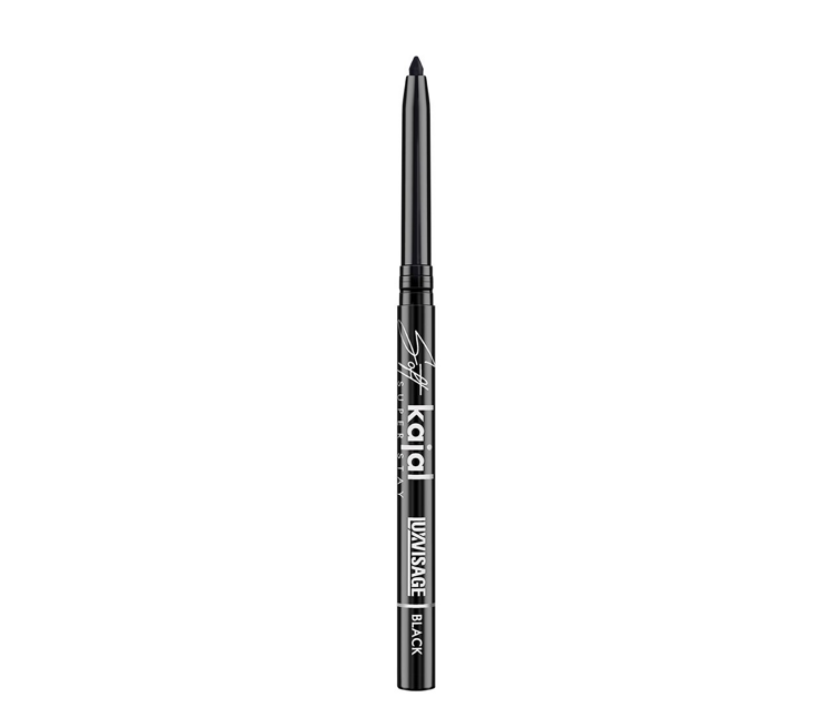 Карандаш для глаз механический Soft kajal super stay, black, LUXVISAGE