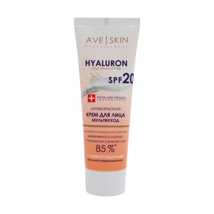 Крем для лица AVE SKIN SPF 20 мультиуход, антивозрастной, 75 г, Модум