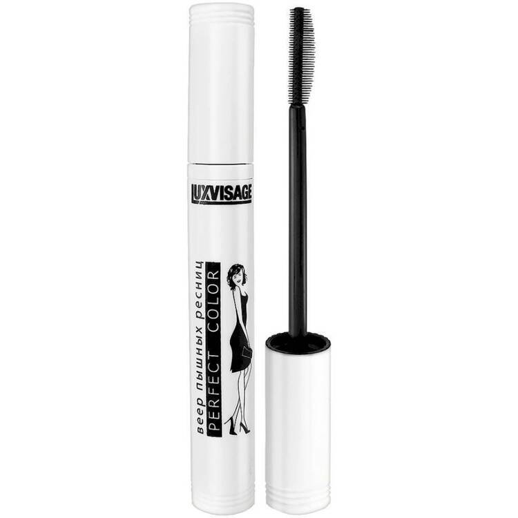 Тушь Perfect Color Веер пышных ресниц, LUXVISAGE